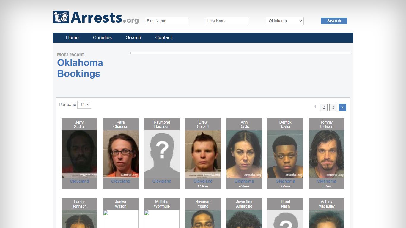 Oklahoma Arrests and Inmate Search